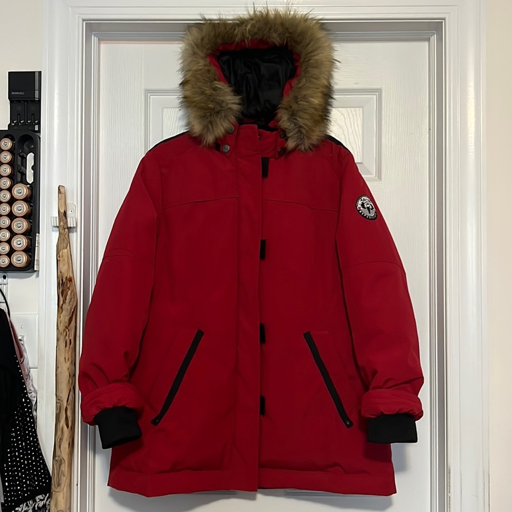 Artic expedition 3/4 length parka.